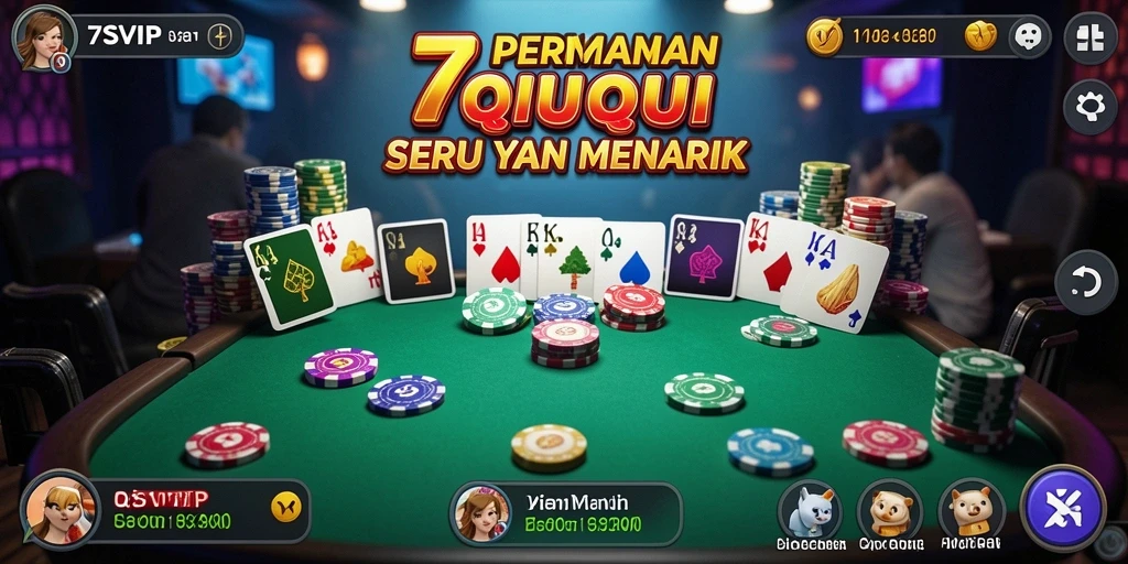 Gameplay QiuQiu yang seru di 7SVIP.