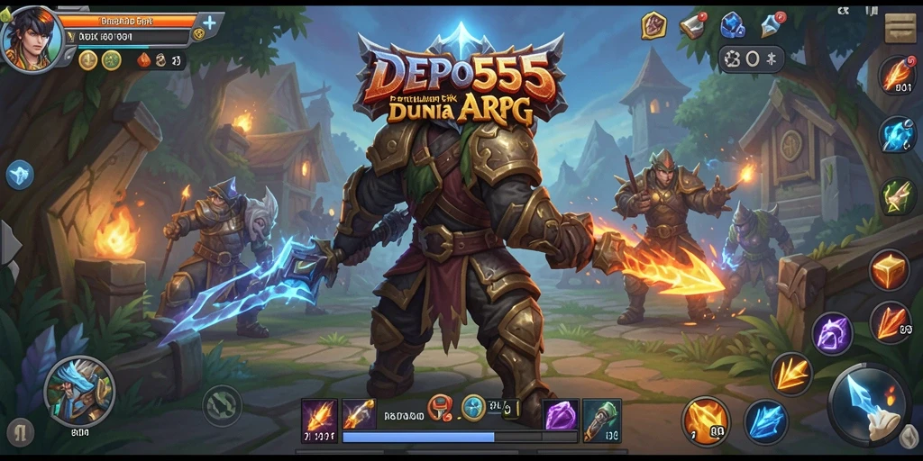 Tangkapan layar dari gameplay menegangkan DEPO555 dalam aksi ARPG.