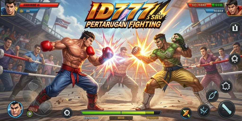 Tampilan dinamis dari pertandingan Fighting di ID777.