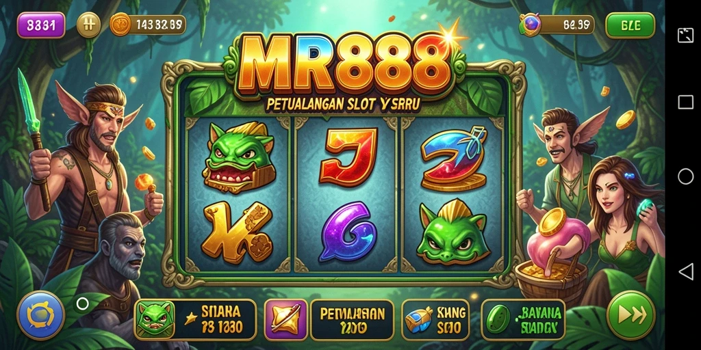 Screenshot gameplay MR888 menampilkan visual menarik dari mesin Slot.