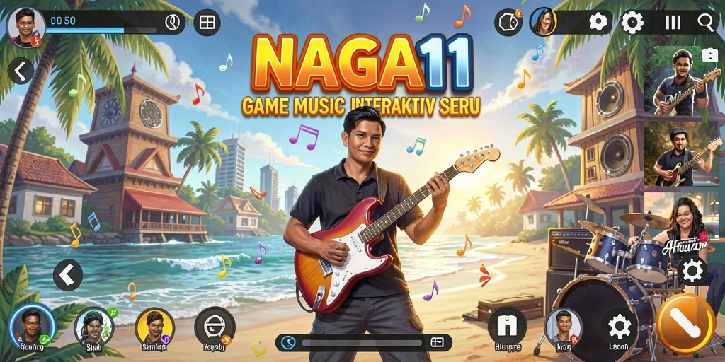 Tampilan gameplay NAGA11 yang memukau dan interaktif.