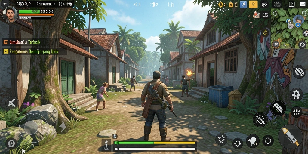 Tangkapan layar menampilkan gameplay menarik PAKARJP dengan skenario simulasi yang unik.