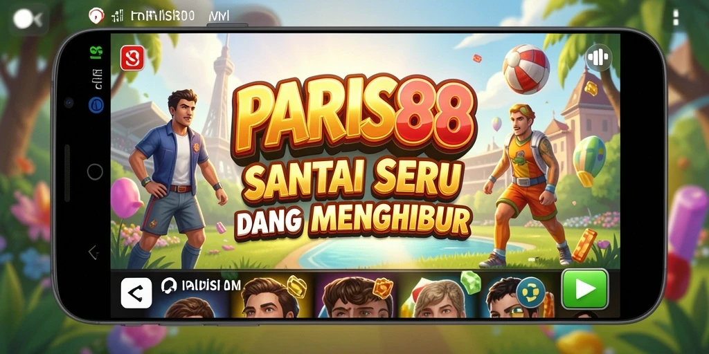 Tampilan menarik dari gameplay PARIS88 yang penuh warna.