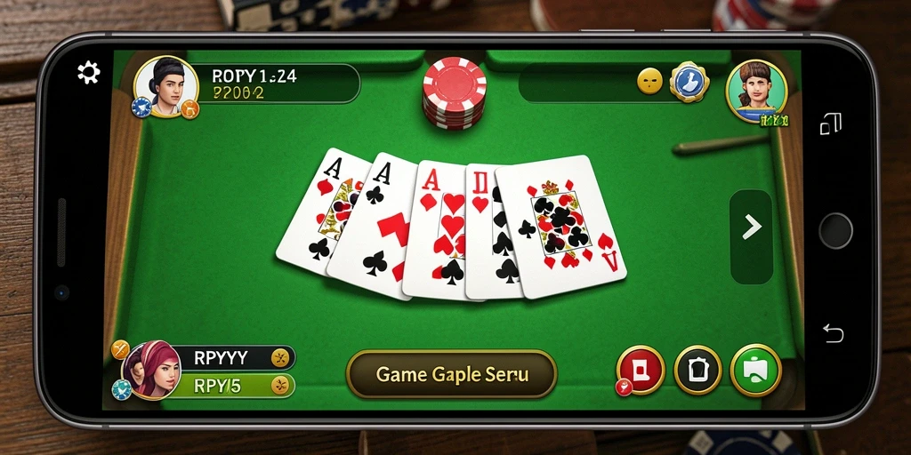 Gameplay menarik RPYYY menampilkan aksi seru permainan Gaple.