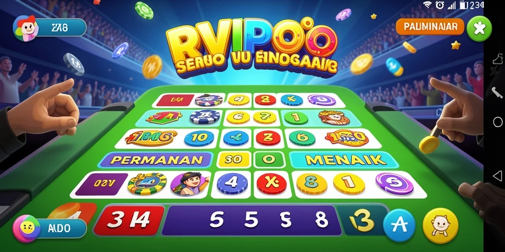 Tampilan menarik dari gameplay Bingo di RVIP3.