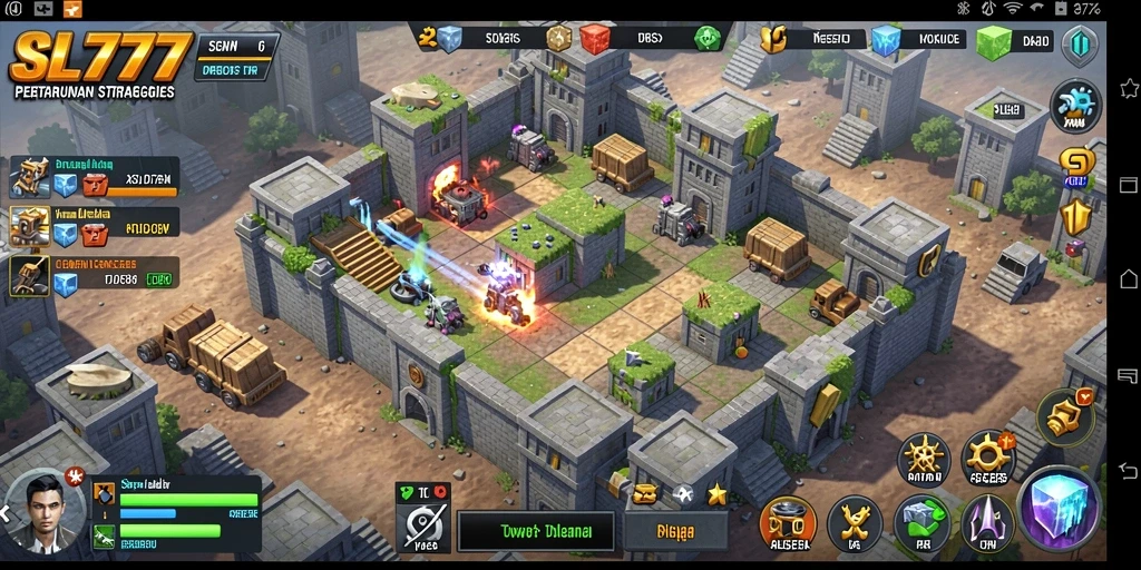 Gameplay menegangkan saat membangun pertahanan di SL777.